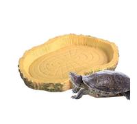 Platos de alimentación de tortugas, comida para reptiles - Simulación Copa de alimentos geckos | Suministros divertidos para mascotas, agua portátil para casa, acuario, acuario