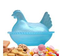 Platos de caramelo decorativos, diseño vintage de gallina, cuenco de postre transparente, de chocolate, mesa de cocina para el hogar, encimera de comedor para el hogar, cocina, sala de estar y