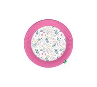 Platos de cartón - Feliz primavera - 23 cm - Conjunto de 10 - Rosa - Ecológico