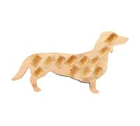 Platos de cena de perro , platos decorativos para frutas de gran capacidad, divertida bandeja para servir aperitivos, comida decorativa para frutas, plato de madera para amantes de los perros