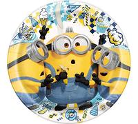 Platos de cena redondos con diseño de Minions (8 unidades)