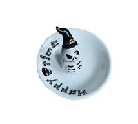 Platos de cerámica for Halloween, adornos, almacenamiento joyas, salsa soja, condimentos, cocina casera Para collares y pulseras