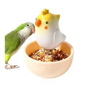 Platos de comida para loros, caricatura resistente a la masticación interactivo meneo | Plato de agua de pájaro - para cacatúa cacatúa cacatúa Conure Periquito Atortojos Pequeños Animales Bañera