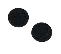 Platos de fieltro GEWA para dedos de saxofón, color negro, diámetro 12 mm, grosor 2 mm, paquete de 25 piezas