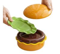 Platos de hamburguesa | Vajilla cerámica apilable apta para microondas - Set de vajilla, cuencos y platos,para hogar, cocina, restaurante, camping, picnic, cumpleaños, comida, sushi, comida