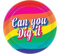 Platos de papel Good Vibes (PKT) de 18 cm (8 unidades)