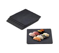 Platos de pizarra 850 g 6 mm platos de servir bandejas de pizarra 12 unidades