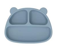 Platos de succin de silicona para bebs, en forma de oso Chupadoras autoalimentables para bebs distribuidos Platos de alimentacin para alimentos independientes Baberos de alimentos para