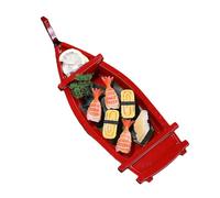 Platos de sushi de sashimi, tablero de presentación, textura fina en forma de barco, plato de servir para cualquier configuración de mesa