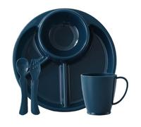 Platos divididos - Bandeja de comida reutilizable para niños - Juegos de vajilla para oficinas, cafeterías, fiestas, catering, Navidad, preescolar, camping, eventos