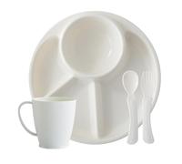 Platos Divididos Para Adultos - Platos De Compartimentos PP 500G | Bandeja De Alimentos Reutilizable Para | Vajilla De Cocina Para Preescolar, Restaurante, Casa, Camping, Picnic