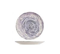 Platos llanos apilables de cerámica para servir es adecuado para postre, ramen, fideos, ensalada, filete, porcelana de 8 pulgadas, plato de aperitivo, 2 piezas, plato de pizza y pasta, plato de postre