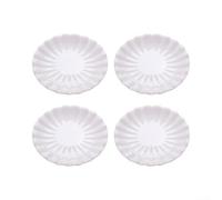 Platos Melamina 4 para uds 25.4cm Irrompibles Reutilizables Platos(25.4cm) | Melamina , irrompible, reutilizable, para ideal restaurante y hogar, borde floral elegante