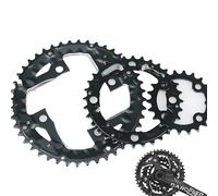 Platos para Bicicletas Plato de Bicicleta de montaña 104/64BCD, 3x9 velocidades, 3x10 velocidades, 22T, 24T, 32T, 42T, 44T, Placa Triple for Bicicleta de montaña, Pieza de Anillo de Cadena, 1 Uds. (C