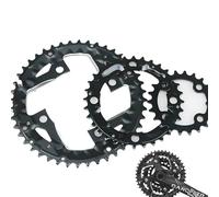 Platos para Bicicletas Plato de Bicicleta de montaña 104/64BCD, 3x9 velocidades, 3x10 velocidades, 22T, 24T, 32T, 42T, 44T, Placa Triple for Bicicleta de montaña, Pieza de Anillo de Cadena, 1 Uds. (C