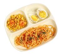 Platos para controlar las raciones, Plato De Cena De Cerámica, Plato De Dieta Bariátrica, Plato Dividido Simple Con 3 Compartimentos, 1 Paquete