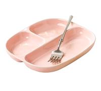 Platos para controlar las raciones, Plato De Cena De Cerámica, Plato De Dieta Bariátrica, Plato Dividido Simple Con 3 Compartimentos, 1 Paquete