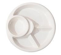 Platos para controlar las raciones, Plato De Cerámica for Almacenamiento De Alimentos, 1 Paquete De Plato De Cena for Comer Platos Divididos De Dieta Bariátrica