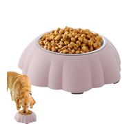 Platos para Gatos - Plato De Mascotas con Forma De Calabaza A Prueba De Derrames E Inclinado,Cuenco para Perros de Acero Inoxidable | para Gatitos Uso En Exterior Viaje Hogar E Interior
