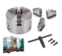 Platos Para Torno,Adaptador Autocentrante de Aleación | Plato de Torno de Precisión para Madera y Metal de 80 mm,Para Grabador, Fresadora, Enrutador, Impresora 3D, Taladro y Carpintería