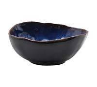 Platos Platos de cena creativos Plato cuenco de porcelana cuenco hondo vajilla creativa cuenco irregular juego de platos cuenco de fideos Vajilla(15.5cm)