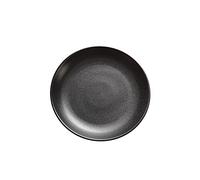 Platos platos Placas de cena negras Placas de cerámica modernas Placas negras mate for horno de microondas y lavaplatos Safe Steak Ensalada Pasta Aperitivo y platos de postre Conjunto Placa de comedor