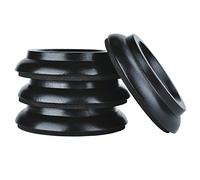 Platos protectores de madera para patas de piano KingPoint (juego de 4 unidades), Oak black