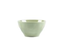 Platos redondos de cerámica de color crema para el hogar, exquisita personalidad, cuenco de arroz de 4.5 pulgadas (verde leche)