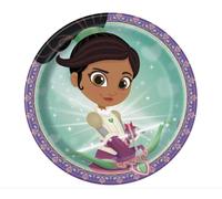 Platos redondos de papel para postre - 7 pulgadas | Nella the Princess Knight | 8 piezas