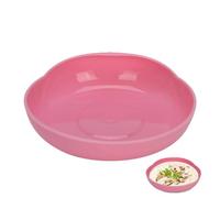 Platos Tipo Cuchara Para Adultos Discapacitados, Platos Cuchara Antideslizantes A Prueba Derrames Utensilios Adaptativos Para Comer Con Base Succión Para Personas Discapacitadas Cuidado Ancianos(Rojo)