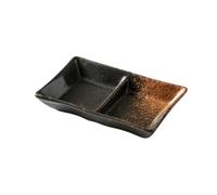 Platos Vajilla Vajilla for el hogar, Platos for refrigerios, Platos for salsa de soja for cocina, Platos for vinagre, Platos divididos de cerámica Reutilizable(D)