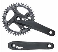 Platos Y Bielas Bike Square Taper 170Mm 104BCD 32/34/36/38/40/42T Plato Monoplato Platos Y Bielas Mountain Bike para 7/8/9/10/11 Velocidad A,40T