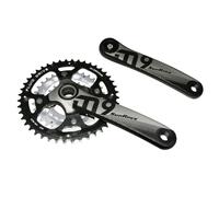 Platos y bielas integrados de aluminio para bicicleta de montaña con cazoleta Sunrace Ms954 9-10V. 175 mm 44-32-22 9/10 velocidades/44/32/22T/175 mm