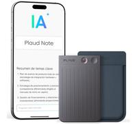 Plaud Note Grabadora de Voz IA con Funda Azul Transcribe Resume Transcripción IA, Soporta 112 Idiomas Control de Reunión con App Genial para Lección Llamada Entrevista Charlas Clases