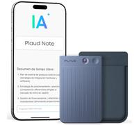 Plaud Note Grabadora de Voz IA con Funda Azul Transcribe Resume Transcripción IA, Soporta 112 Idiomas Control de Reunión con App Genial para Lección Llamada Entrevista Charlas Clases