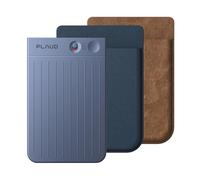 Plaud Note Grabadora de Voz IA con Funda Azul y Marrón Transcribe Resume Transcripción IA, Soporta 112 Idiomas Control de Reunión con App Genial para Lección Llamada Entrevista Charlas Clases