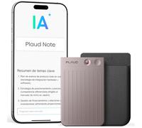 Plaud Note Grabadora de Voz IA con Funda Negra Transcribe Resume Transcripción IA, Soporta 112 Idiomas Control de Reunión con App Genial para Lección Llamada Entrevista Charlas Clases