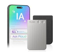 Plaud Note Grabadora de Voz IA con Funda Negra Transcribe Resume Transcripción IA, Soporta 112 Idiomas Control de Reunión con App Genial para Lección Llamada Entrevista Charlas Clases