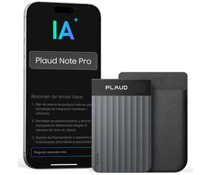 Plaud Note Pro Grabadora de Voz AI con Funda Transcripción IA Resúmenes Multidimensionales Grabación Dual Inteligente hasta 50 Horas Reuniones Llamadas Entrevistas Charlas Clases