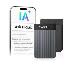 Plaud Note Pro Grabadora de Voz IA Transcripción Resumen Llamadas Reuniones | Resúmenes IA, Grabación Dual, 50 Horas, Funda Incluida, para Reuniones, Llamadas, Entrevistas, Teams, Find My