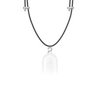 Plaud NotePin - Cordón para Cuello en Cuero Sintético Premium, Longitud Ajustable 20-38 cm con Enganche de Seguridad de Aluminio, Accesorio para Grabadora de Voz con IA NotePin, Negro