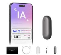 Plaud NotePin Grabadora de Voz con IA, Control por App para Tomar Notas, transcripción y Resumen con IA, soporta 112 Idiomas, 64 GB, grabadora de Audio para conferencias, reuniones, Gris Cósmico