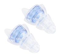 Plaus de la Oreja de Reducción de Ruido, Silicona Líquida Cómoda Transparente para el Concierto de Batería DJ (Azul)