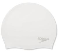 Gorro de natación speedo plain moulded silicone cap blanco/plata Talla única