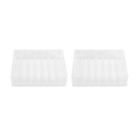 Plawee 3X Organizador de Paletas de Sombras de Ojos - Organizador de Paletas de AcríLico de Maquillaje Dividido en 7 Secciones para Maquillaje de CosméTicos de Vanidad