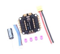 Plawee Placa ESC 4INI 60A Compatible con para Motor Sin Escobillas 3-6S Compatible con para Control de Vuelo FPV UAV F4 DShot300 600/Multishot/Oneshot