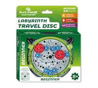 Play-a-Maze 3115277 Puzzle de Laberinto de Bolas, iniciador de Disco Paciencia 3D con Engranajes para Principiantes, Juego de Viaje para Adultos y niños a Partir de 8 años, Color