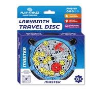Play-a-Maze 3115278 Puzzle de Laberinto de Bolas, Travel Disc Master, Paciencia 3D con Engranajes avanzados, Juego de Viaje para niños a Partir de 8 años, Color