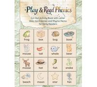 Play and Read phonics: Cut-Out Activity Book with Letter Dice, Card Games and Rhyme Memo for Early Readers