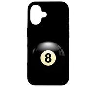 Play Billiards, No 8 Billiard Pool or Snooker Balls Number 8 Carcasa para iPhone 16